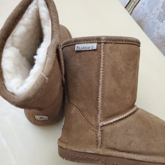 Kids Bearpaw Emma Youth Boot 608Y Hickory II Suede Size 13 New in Box - Picture 7 of 14